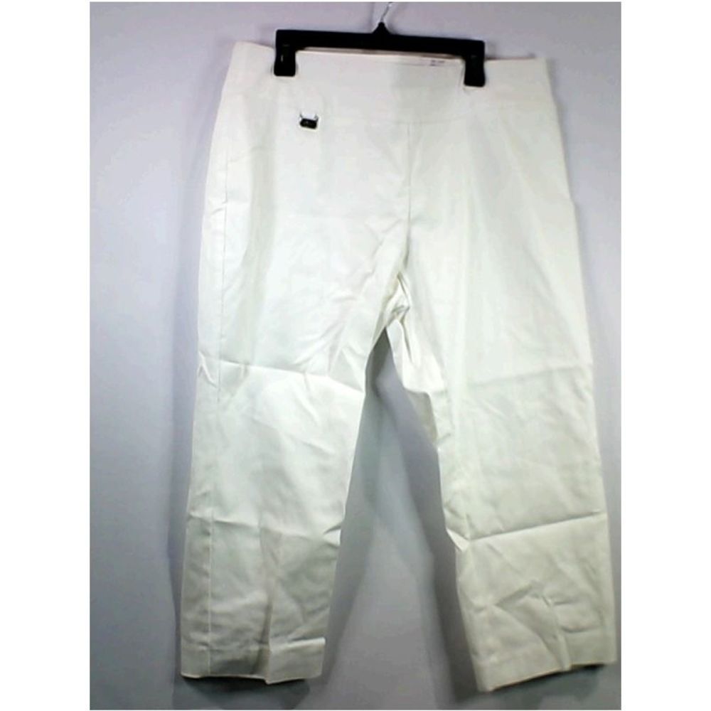 Alfani Essential Petite Capri Pull-on with, bright white, Size 12P